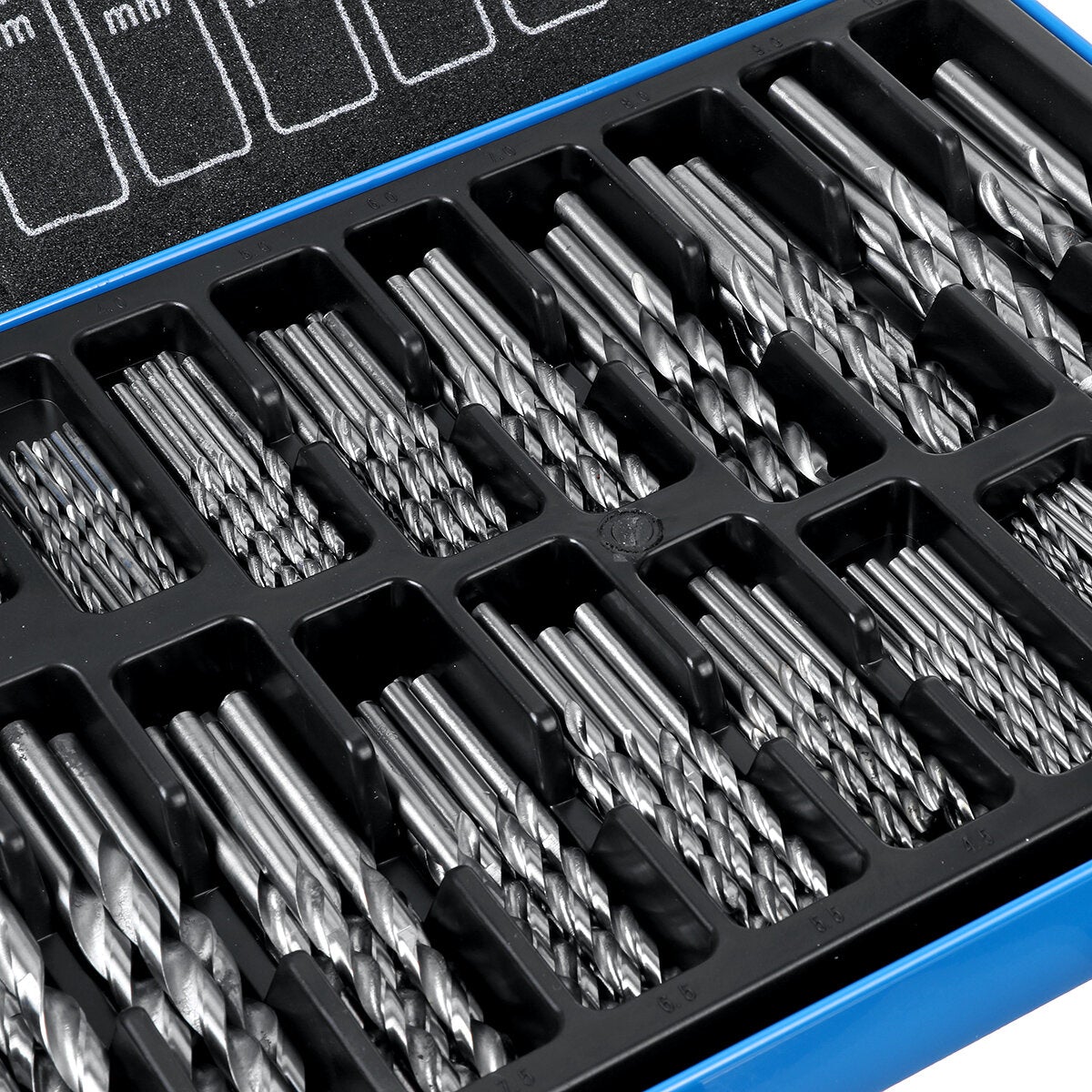170Pcs Presion HSS Engineering Drill Bit Set 1mm-10mm Assorted Kit Metal Case