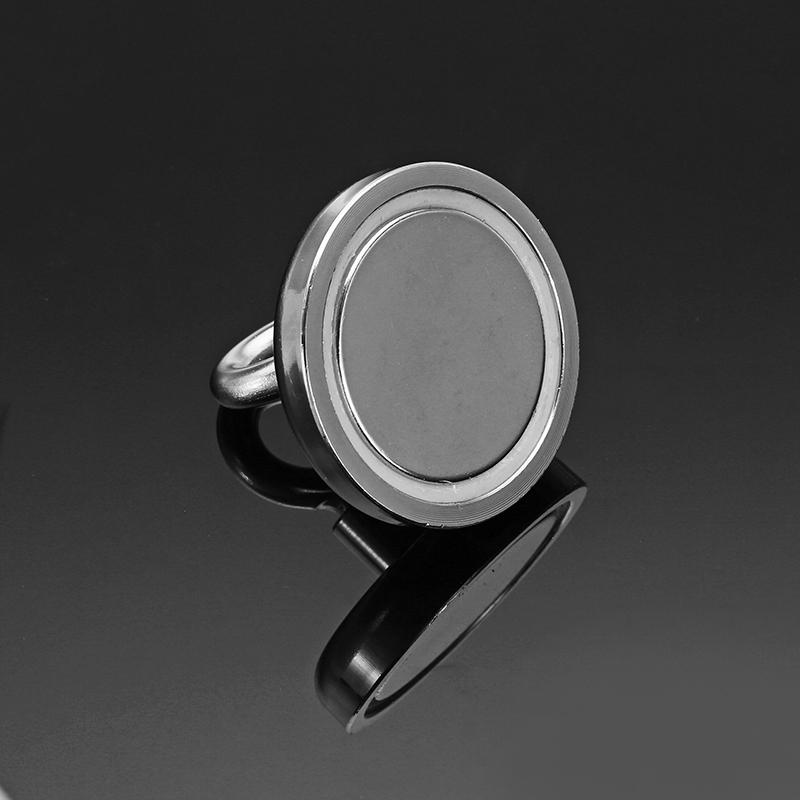 42mmx40mm 68kg Neodymium Recovery Magnet Metal Detector Claw Hook