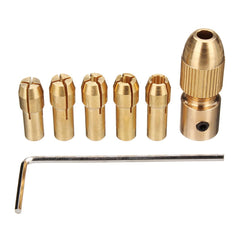 8pcs 0.5-3mm Small Electric Drill Bit Collet Twist Drill Chuck Tool for 3.17/5.05mm Shank