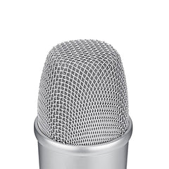 USB Microphone Stereo Condenser Mic for iPhone Android Smartphone Windows Computer Laptop PC Live Broadcast Interview