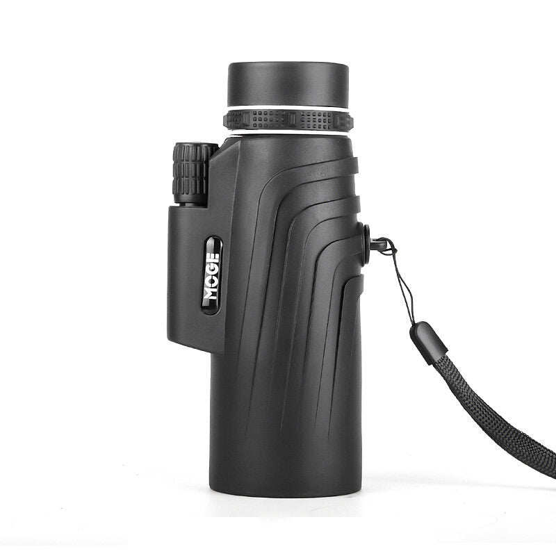 HD 40x60 Monocular Telescope Low Light Level Night Vision Waterproof Telescope With Spring Clip + Silver Aluminum Tripod