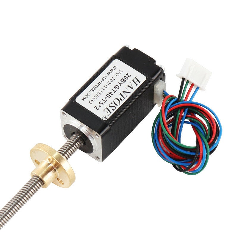 High-precision 24/34/40/50mm Mini 20 Integrated Screw Linear Stepper Motor Screw Motor Assembly Copper Nut Set