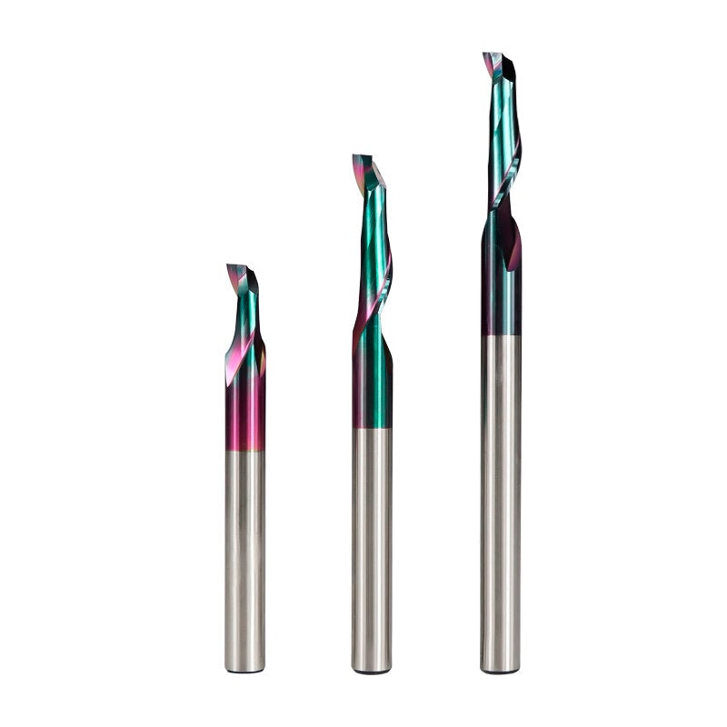 HSS Milling Cutter 8mm Super Coated Single Flute End Mill for Aluminum Door Window Cutting CNC