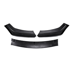 3Pcs Front Bumper Lip Spoiler Chin Splitters Glossy Black