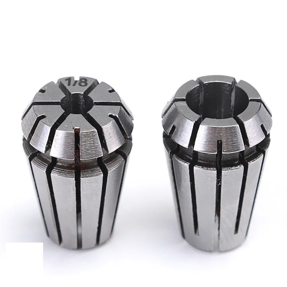 2pcs ER11 1/4 1/8 Inch Spring Collet Set for CNC Milling Lathe Tool Chuck