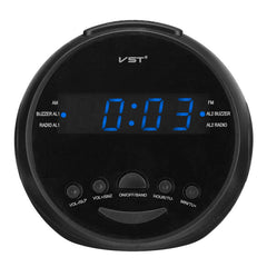 Multifunctional LED Digital Display Alarm Clock DC 5V AM/FM Dual Channel 0.6" LED Clock Radio Alarm Clock Desktop Table Clock
