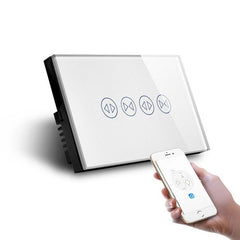 Wifi Switch Dual Track Control Switch Screen Window Curtain App Control Smart Switch 110-240V 2.4 GHz