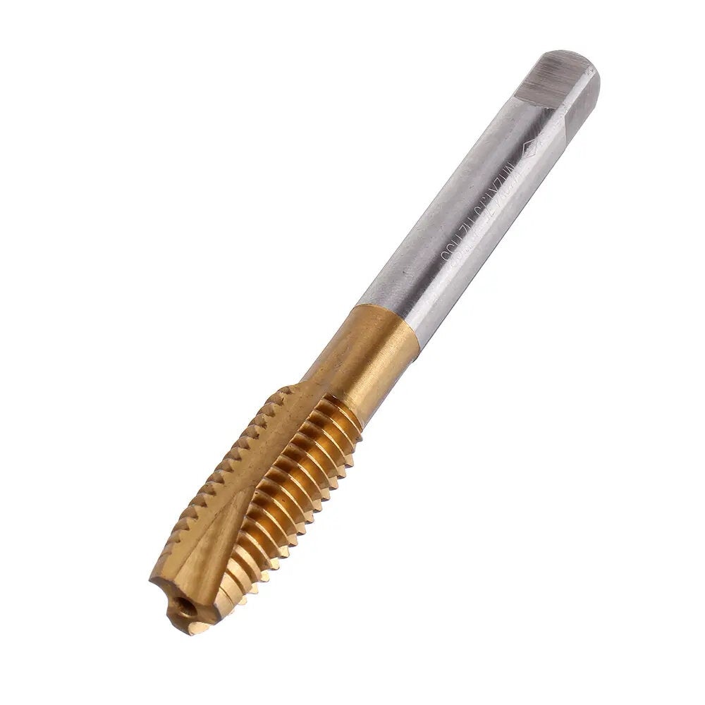 Titanium Coated Hand Tap HSS Metric Straight Flute Thread Screw Tap