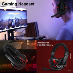 4-in-1 Keyboard Mouse Headset Mouse Pad Set Gaming Kit