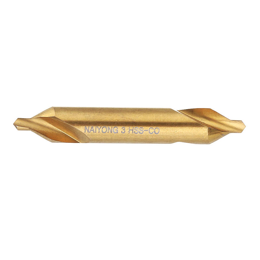 HSS Titanium Coated Center Drill Bit 1/1.5/2/2.5/3/5mm 60 Degree Countersink Drill Bit