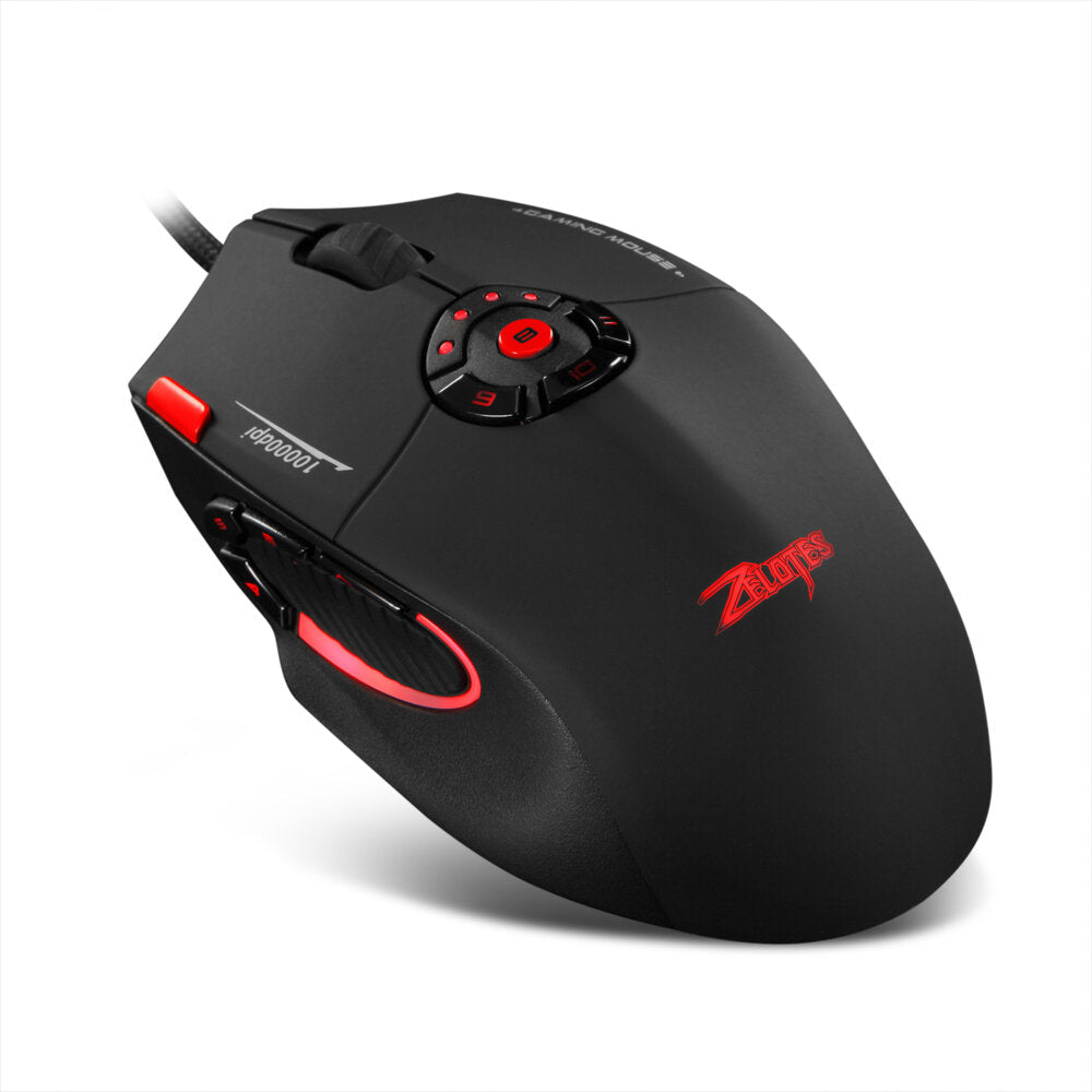 Wired Mouse 1000-10000DPI 12 Buttons Programming RGB Lighting Optical Mice with Custom Counterweight Gaming Mouse