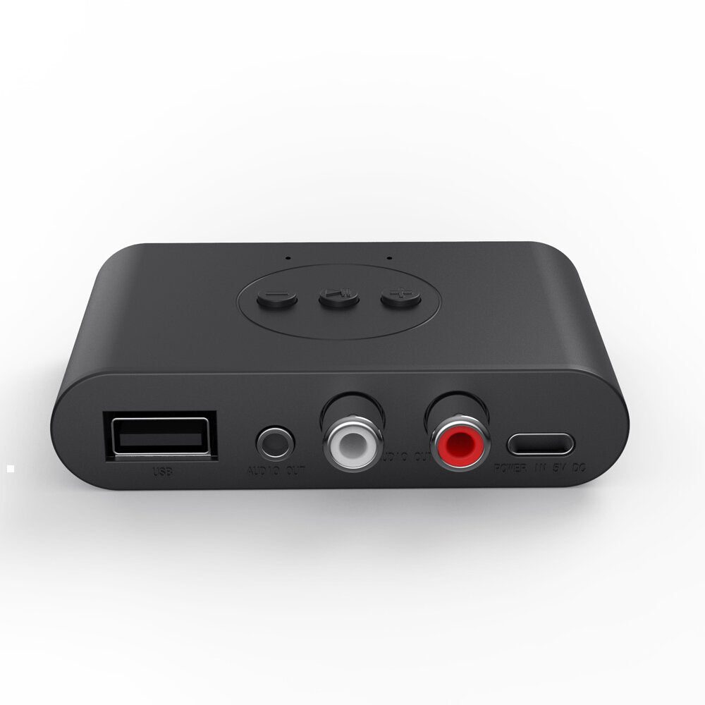 Bluetooth 5.0 Music Receiver Car Bluetooth Hands-free Support U Disk Playback Dual Output One for Two