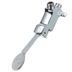 Single Cold Faucet Outlet Foot Plate 1m Flexible Hose Pedal Valve Lab Home Kitchen Basin Tap
