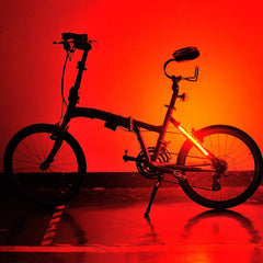 Bike Bicycle Wheel Valve Spoke LED Light Lamp Strap Bar 5 Lighting Colors 8 Modes For Cycling