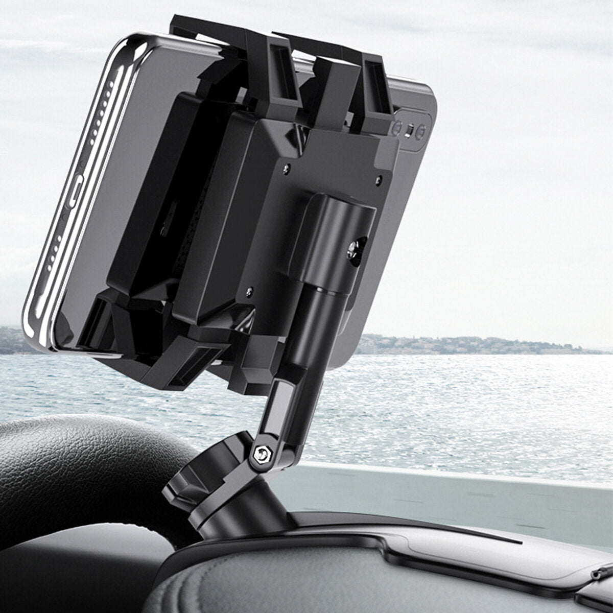 360 Rotation Car Mobile Phone Holder Car Sun Visor Dashboard Mobile Phone Holder