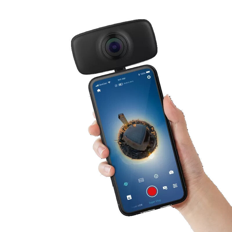 Action Camera with 4K Wide Angle Fish-Eyes Lens Plug Play Camera for USB-C Type-C Android Smartphone Live Vlog Sport Camera