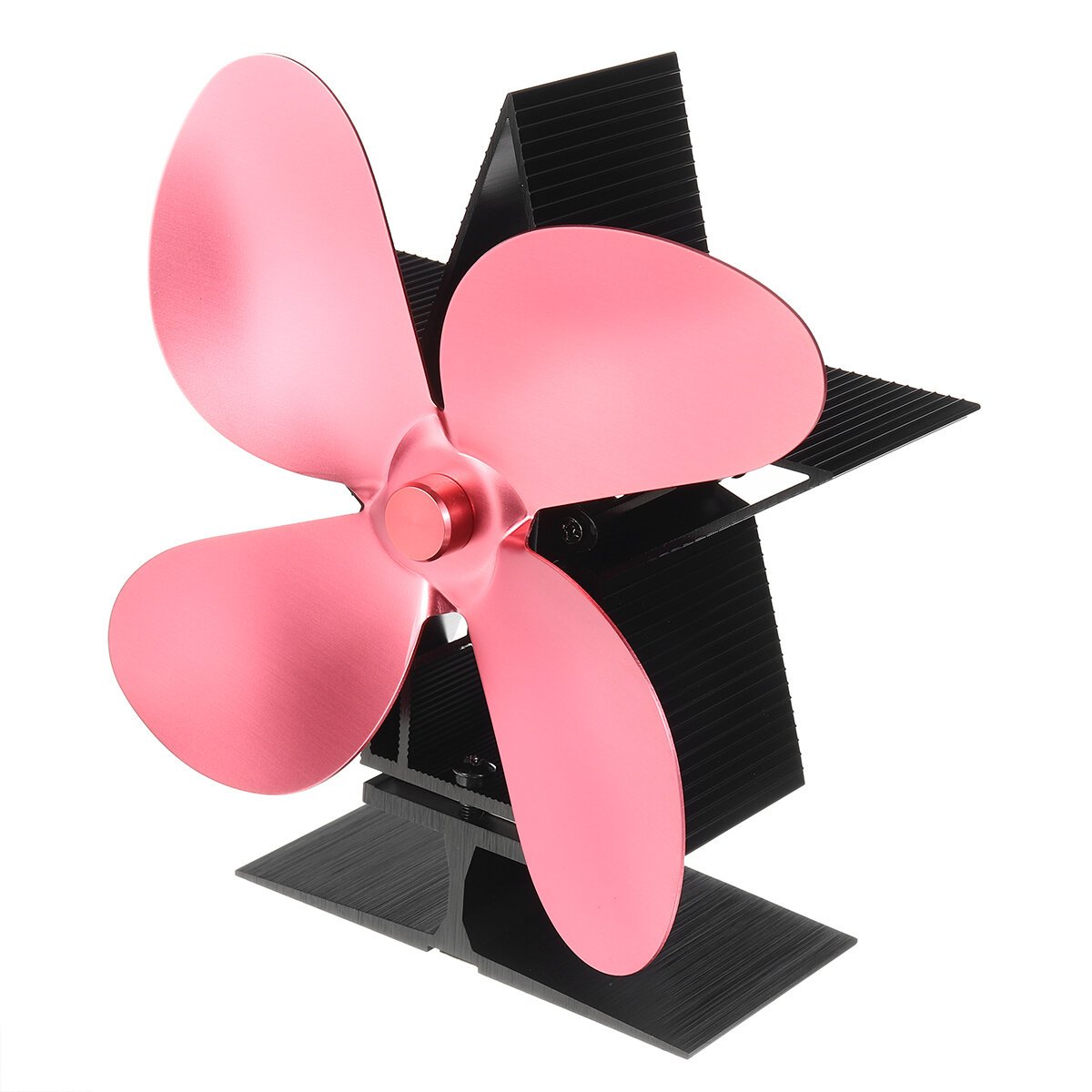 5 Blades Heat Powered Wood Stove Fan Eco Friendly Wood Log Burner Fireplace Fan