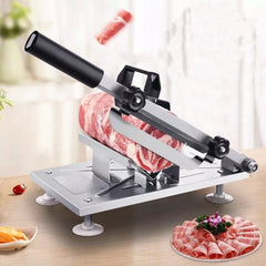 Manual Slicer Meat Pressing Cover with Thorn Anti-skid Handle Saving Effort for Kitchen