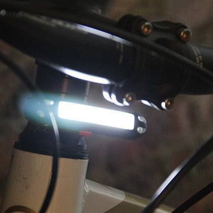 2 in 1 500LM Bicycle USB Rechargeable LED Bike Front Light Taillight Ultralight Warning Night Light