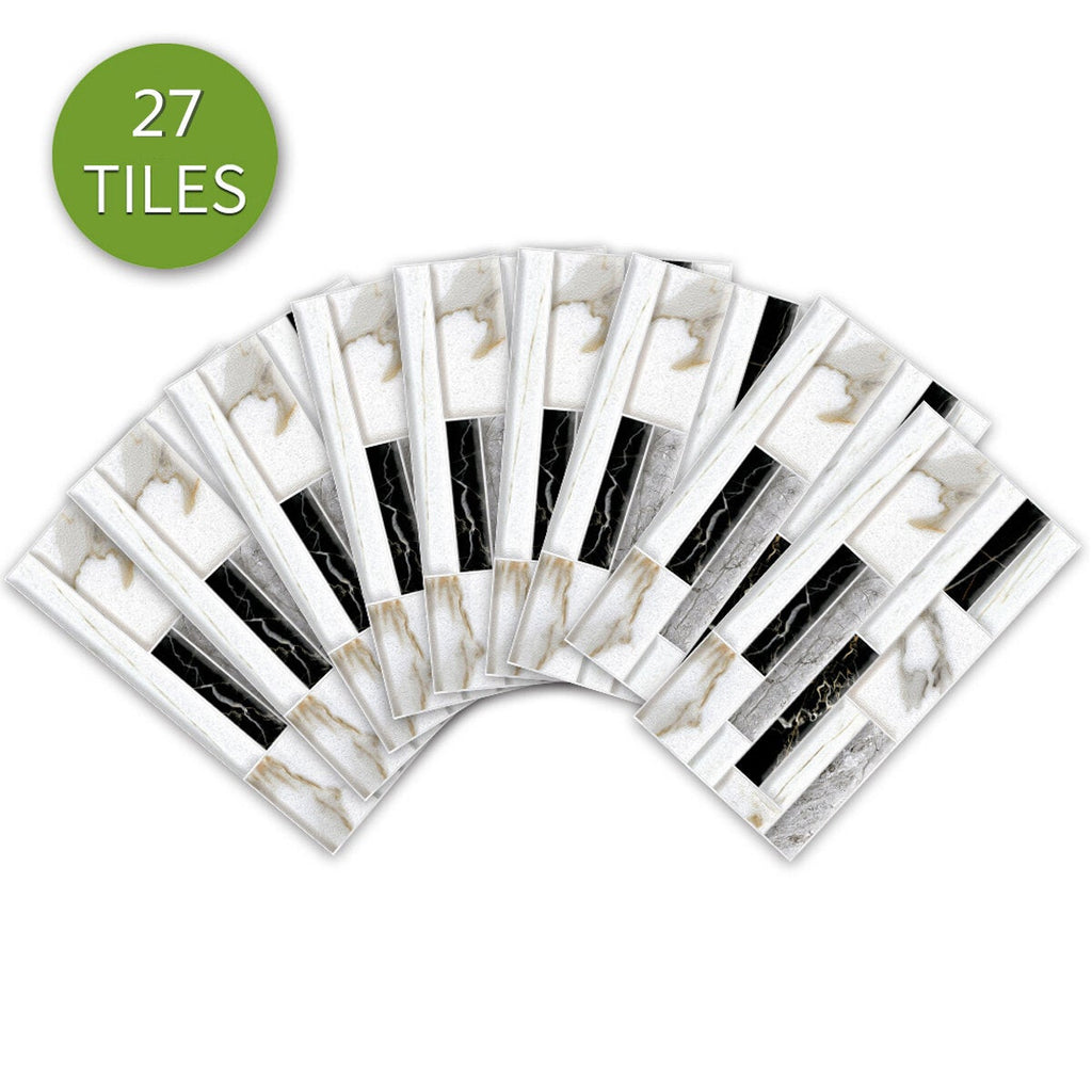 9pcs/27pcs/54pcs Wall Sticker Kitchen Tile Stickers Bathroom Self-adhesive Decor Home DIY