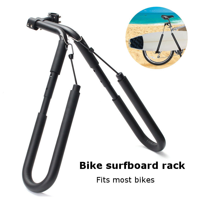Move By Bike Adjustable Black Aluminum Surfboard Rack Bicycle Surfboard Rack