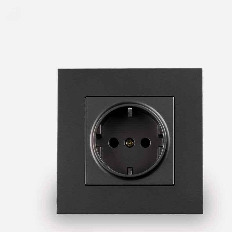Wall Embedded Double USB Household Wall Power Outlet 110V-250V 16A