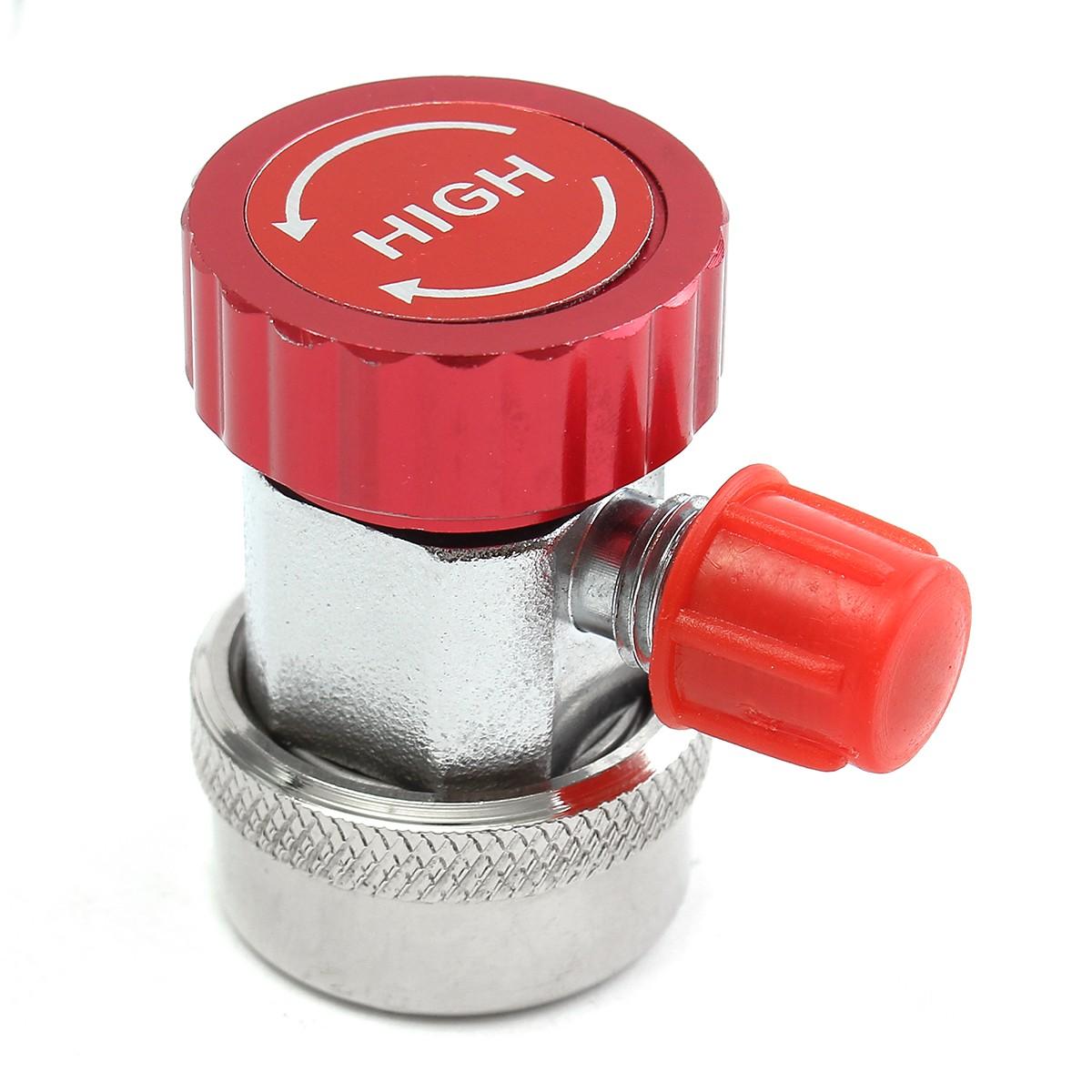 AC Adjustable Quick Coupler Adapter Fitting High Low Manifold Gauge Conversion Setstable Connector High/Low Pressure
