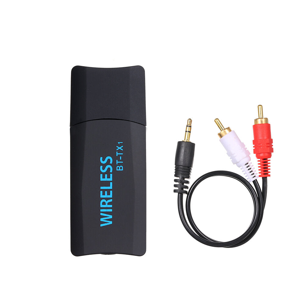 Audio Transmitter BT 4.2 Wireless 3.5mm AUX USB Dongle Transmitter Music Adapter For TV Laptop Amplifier