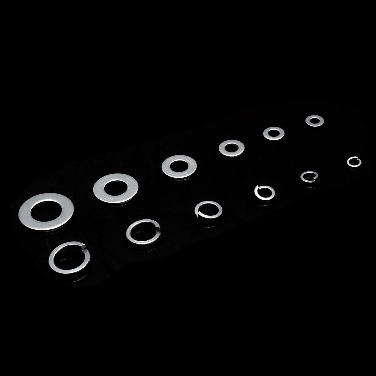 800Pcs M4-M12 Stainless Steel Self-Tapping Screw Washer Pad Handware Assortment