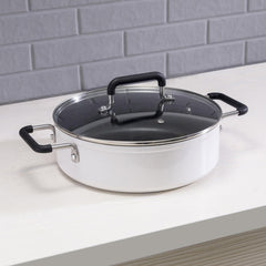 Non-stick Stockpot 4L Dishwasher Safe Aluminum Soup Pot For Induction Cooker