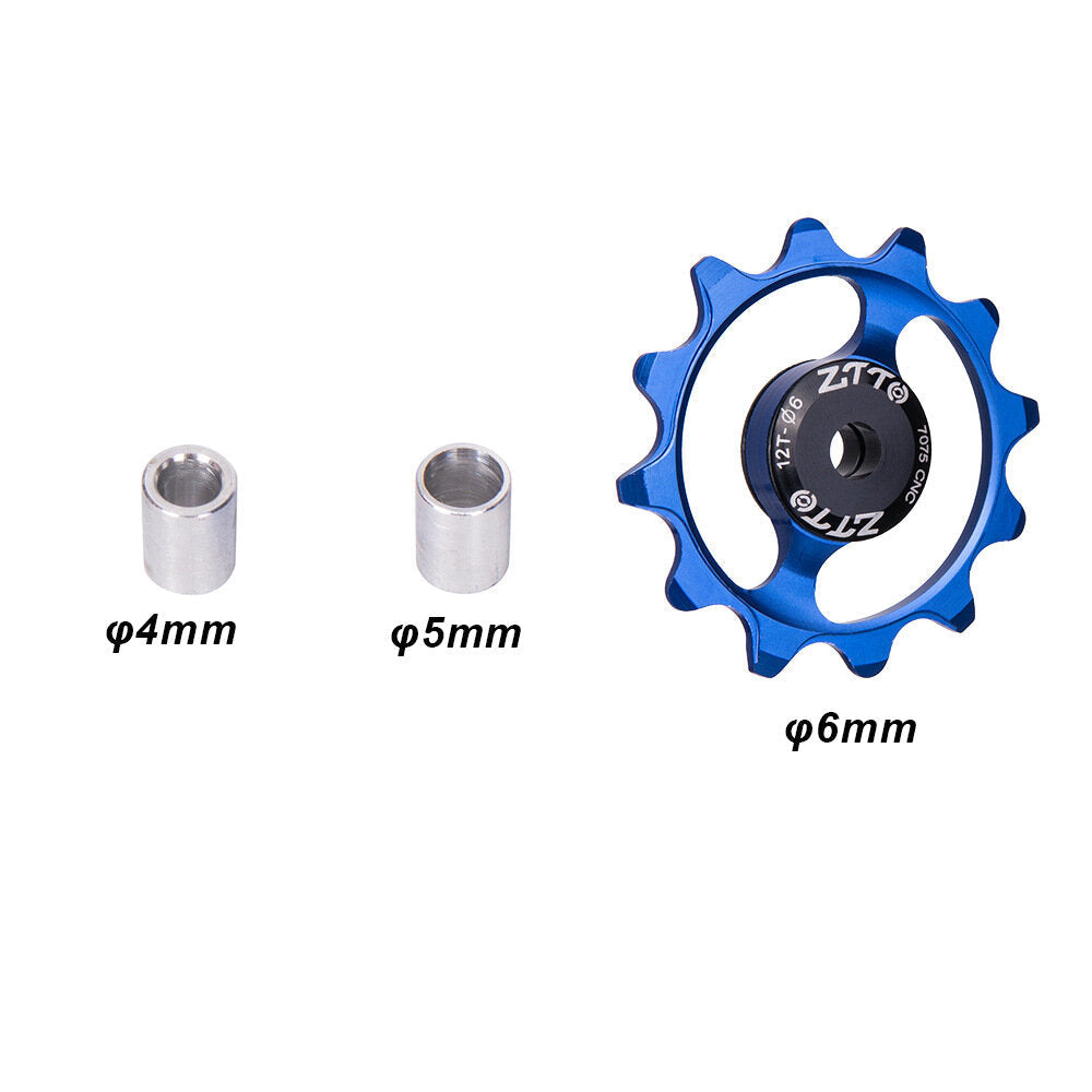 4/5/6mm Ceramic Bearing Aluminum Alloy Lightweight High Strength Rear Steering Wheel Of Mountain Road Bicycle Derailleur Pulley