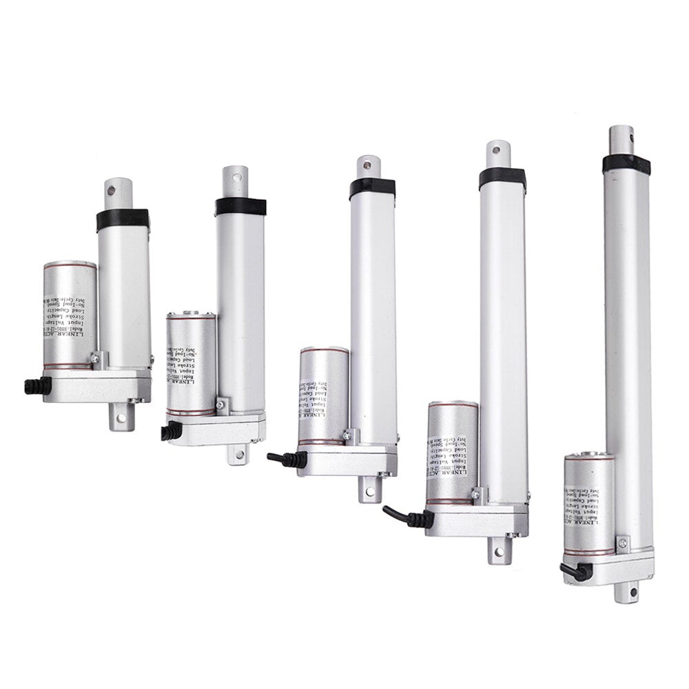 DC 12V 1500N 50/100/150/200/250mm Stroke Tubular Motor Electric Linear Actuator Adjustable Actuator Tor Opener Linear Actuator Motor