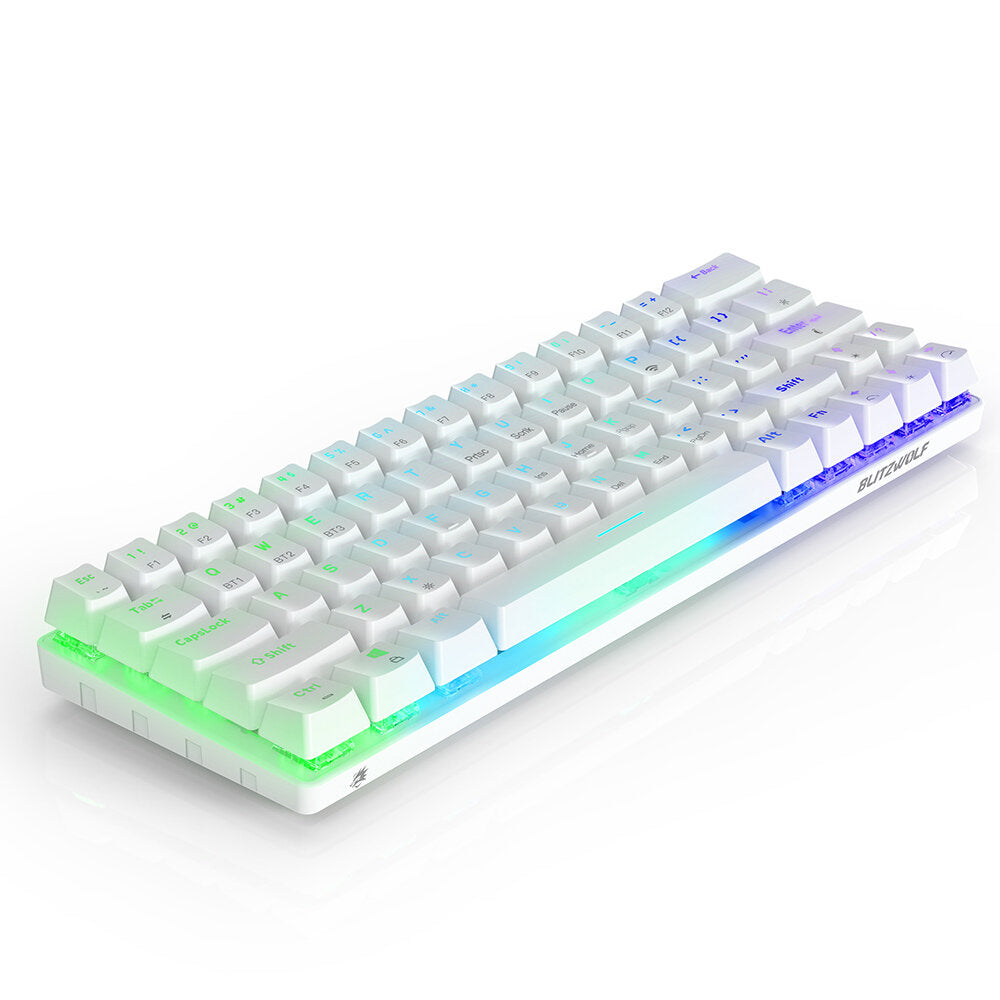 Mechanical Keyboard 63 Keys Bluetooth Wired Keyboard Gateron Switch RGB NKRO Type-C Gaming Keyboard