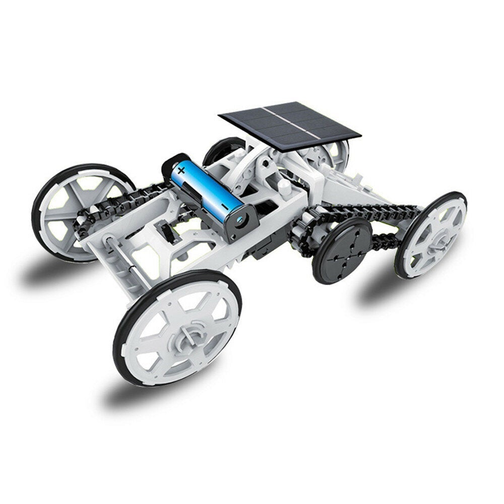 DIY Solar Planet Rover STEM Assembly Four-wheel Drive Electric Science And Educational Model Toys