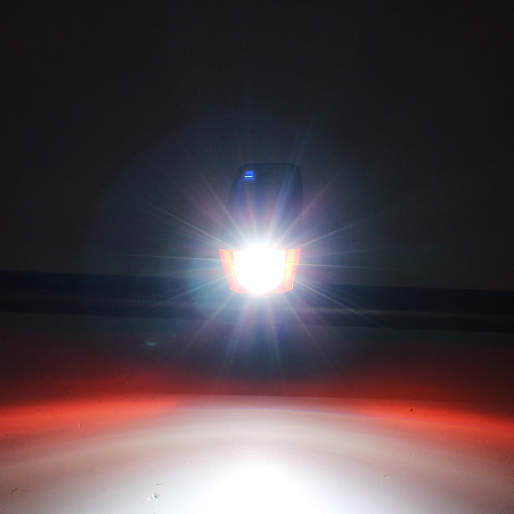 T6 LED 4 Modes 2000mAh Lithium Battery USB Charging Bike Front Light With 140db Tweeter