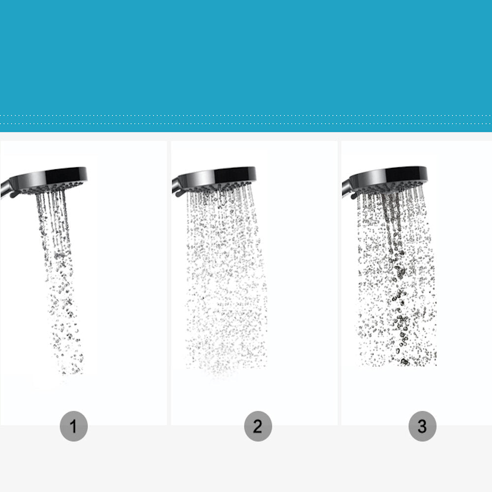 Shower System Bathroom Massage Wall Mounted Head Chrome Polished Rainfall Bath Sets