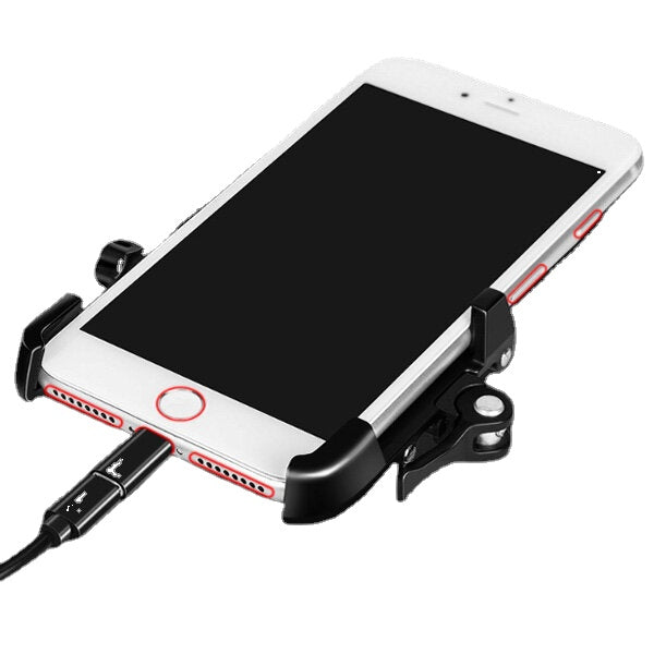63.3-93.6mm Bike Phone Holder Aluminum 360 Rotation Bicycle Handlebar Phone Navigation Mount