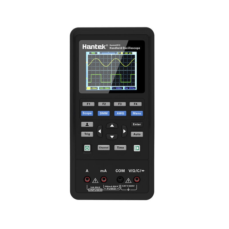 3in1 Digital Oscilloscope + Waveform Generator+Multimeter Portable USB 2 Channels 40mhz 70mhz LCD Display Test Meter Tools