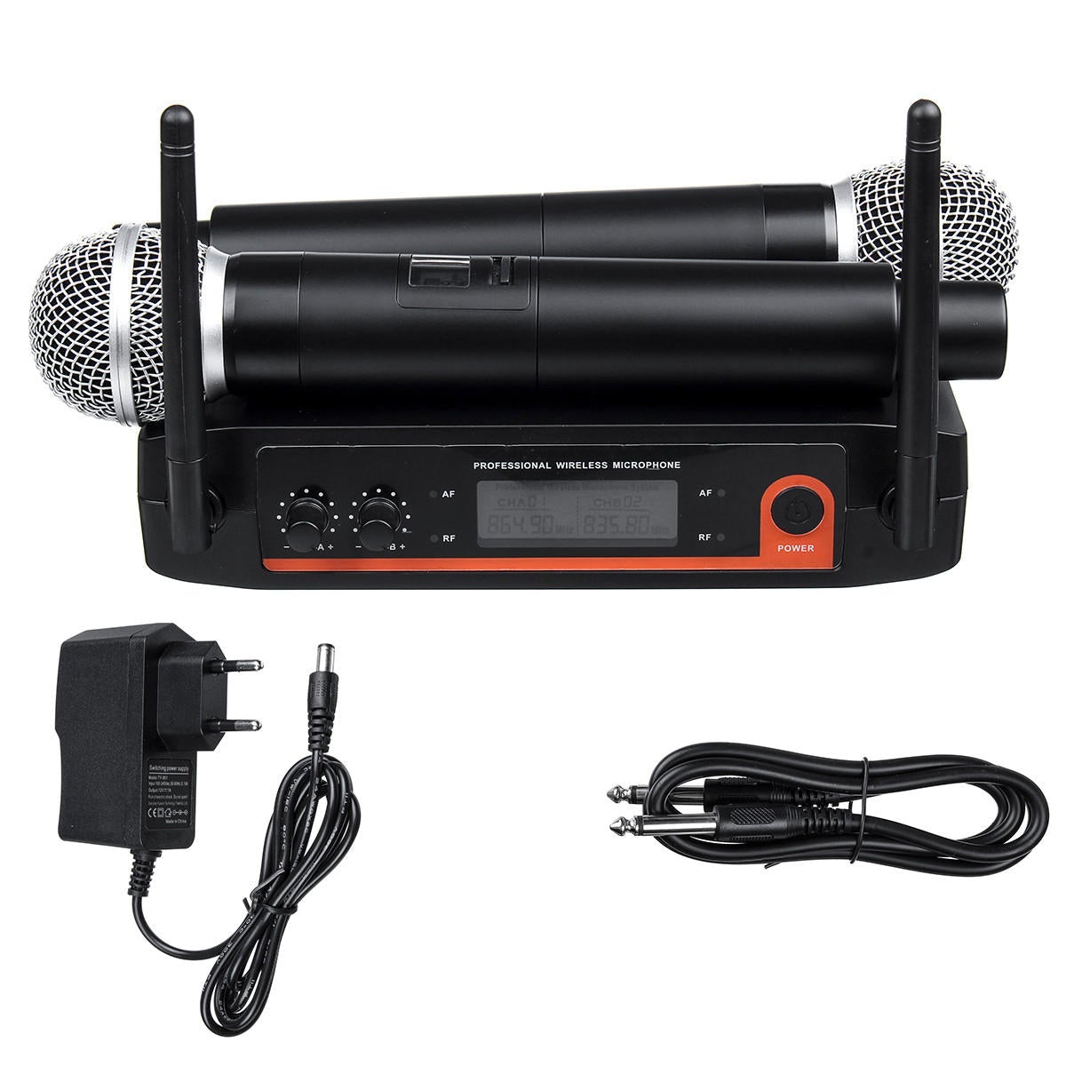 Dynamic Coil Wireless Handheld Microphone System for Kraoke Speech Party