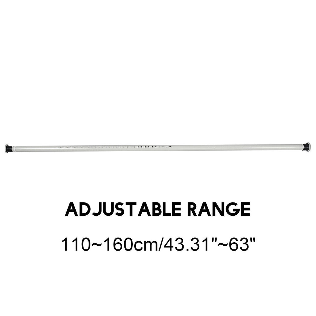 70-410CM Extendable Shower Curtain Pole Rail Telescopic Clothes Curtain Rod Pole