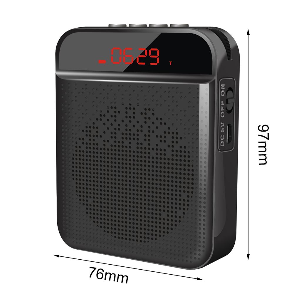 Bluetooth Voice Amplifier Speaker Portable Multifunctional Loudspeaker with Personal Microphone for Teaching and Guide