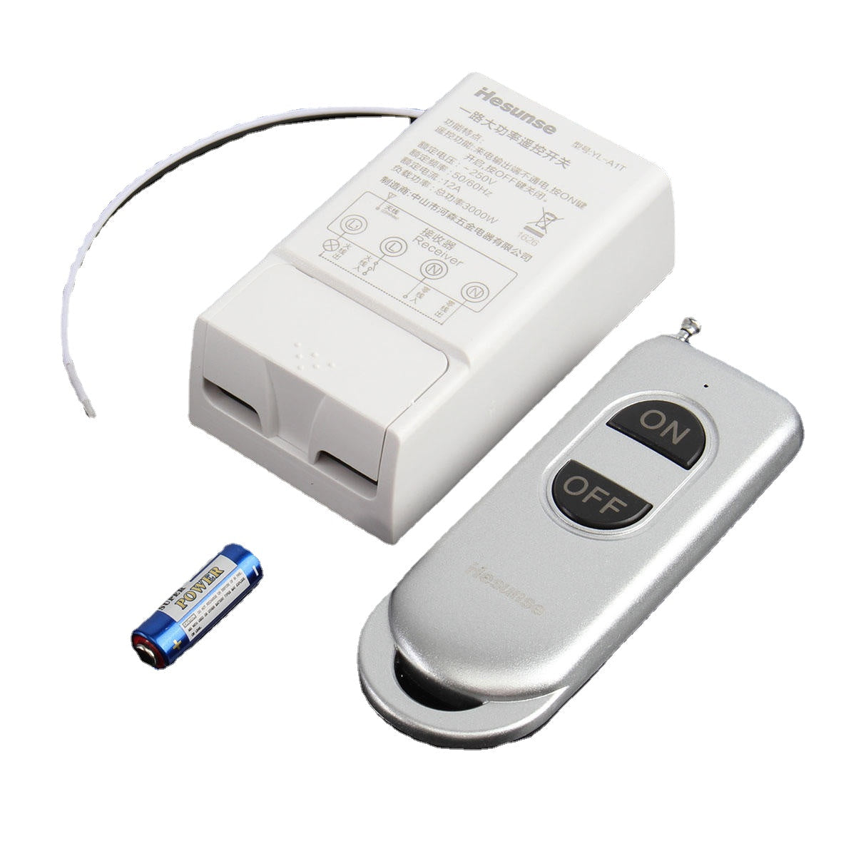 Remote Control Power Switch 3000W High Power Wireless Switch 200M 220V One Way