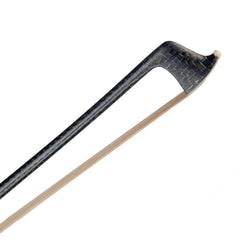 Master Carbon Fiber Bow Fiddle/ Violin Bow Silver Braided Carbon Fiber Bow W/ Ox Horn Frog Classical Paris Eye Inlay