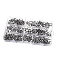 600Pcs M2.2/M2.9/M3.5 Stainless Steel Pozi Raised Countersunk Self-Tapping Screw
