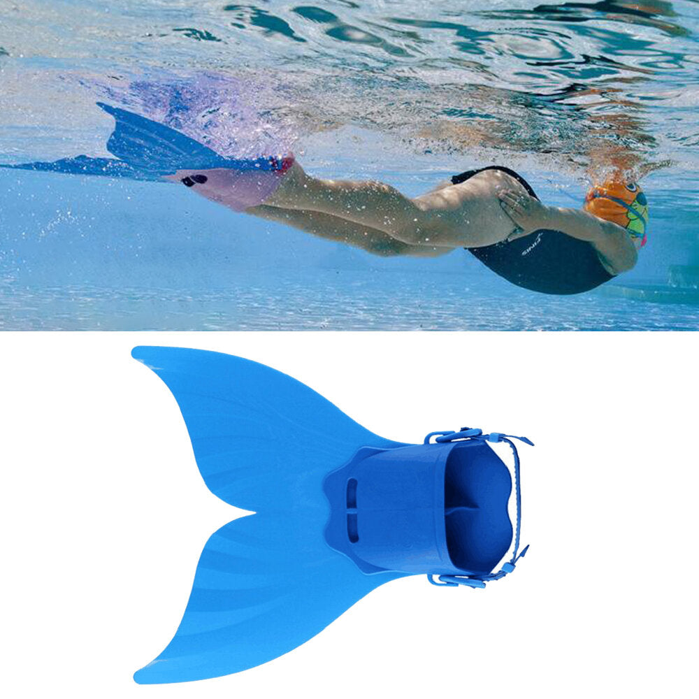 Kids Swimming Fins Training Flipper Mermaid Swim Fin Swimming Foot Flipper Diving Feet Tail For Children Water Sports Training