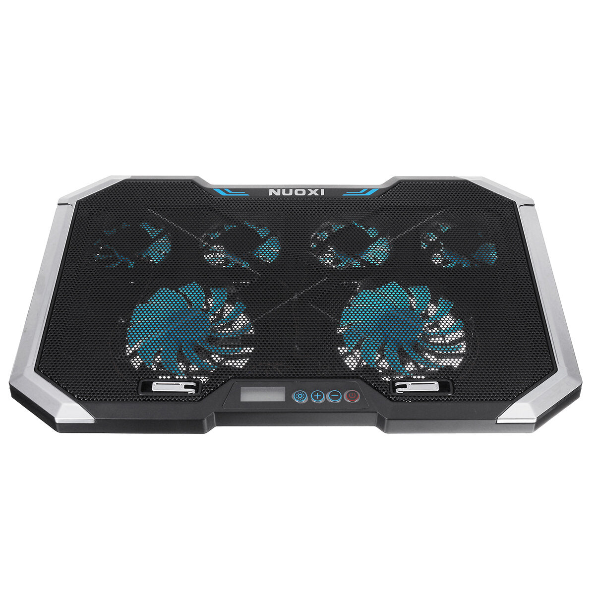 LCD Screen Notebook Cooler 6 Fan 6 Light Key Controlled RGB luminescence Computer Cooling Base Laptop Cooling Pads