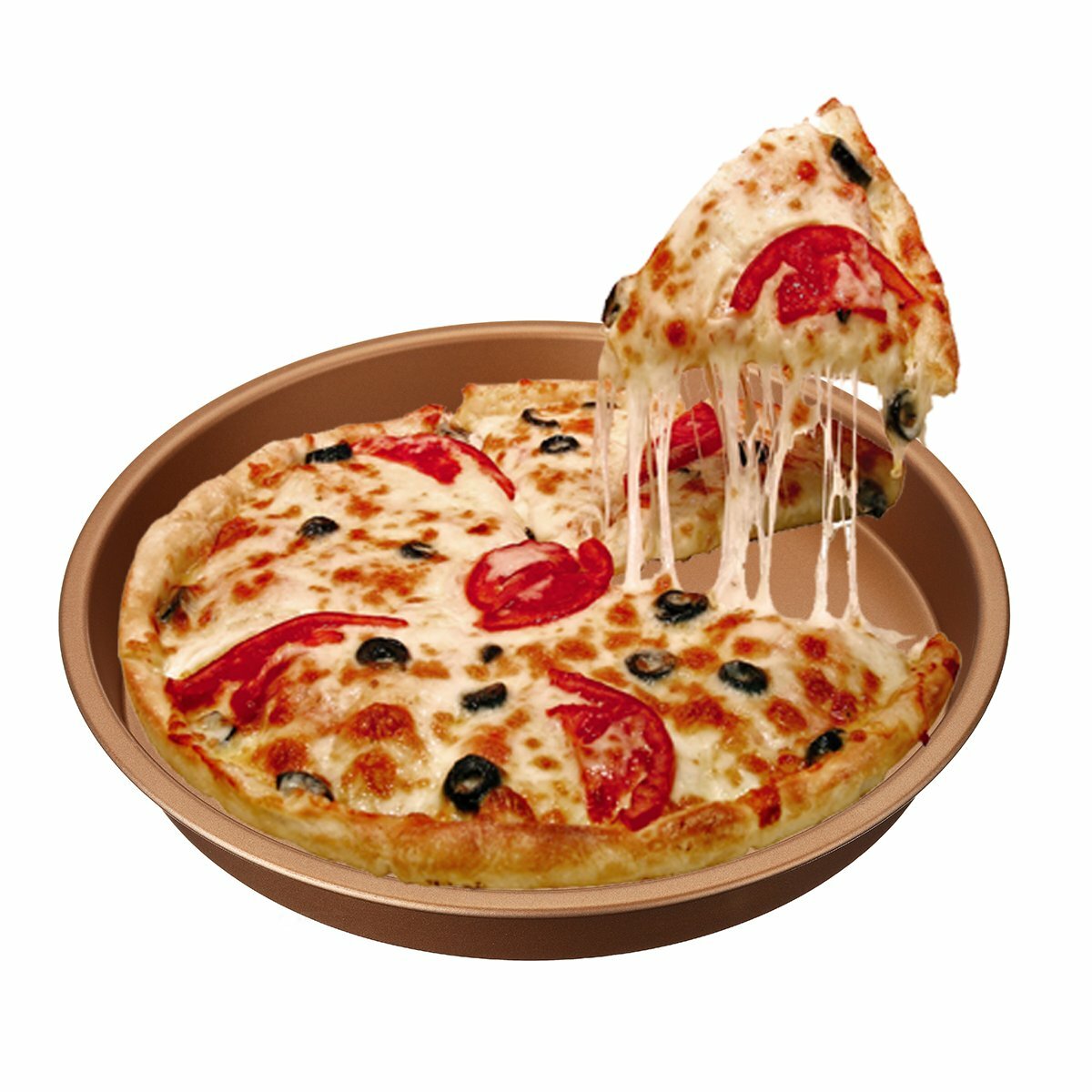 3Pcs 7" Air Fryer Accessories Set Chip Baking Basket Pizza Pan Kitchen 3.2-5.8qt