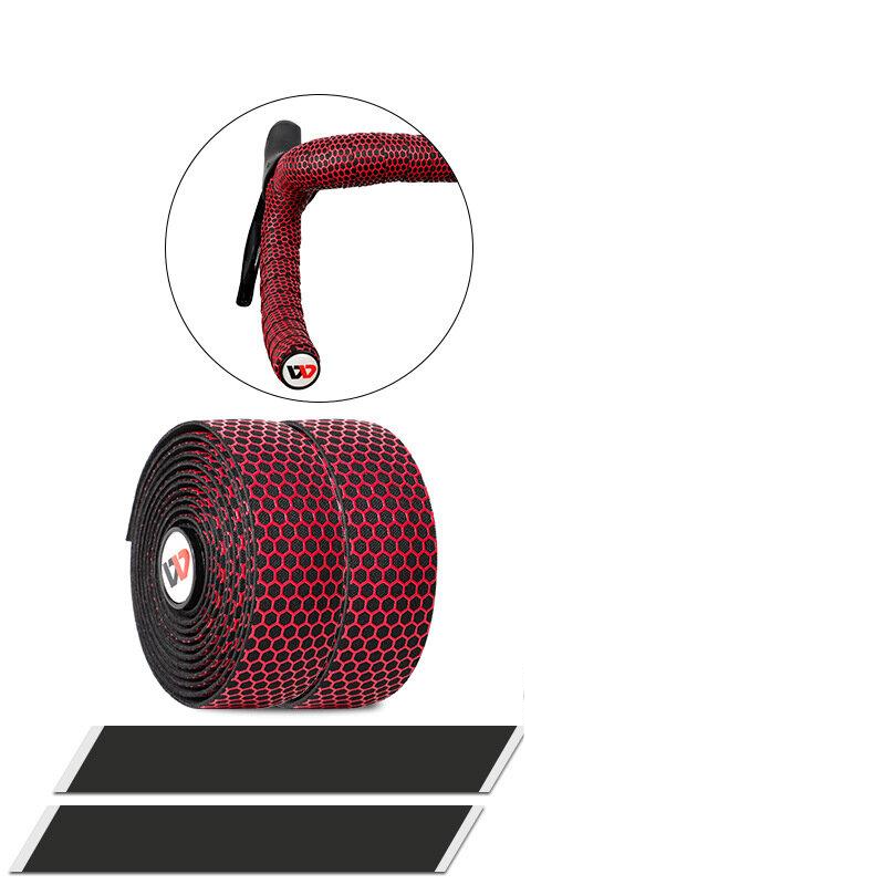 Bike Handlebar Tape Road Bicycle Anti-slip Silica Gel EVA Shock Absorption Handle Bar Tape Cycling Wrap End Plug