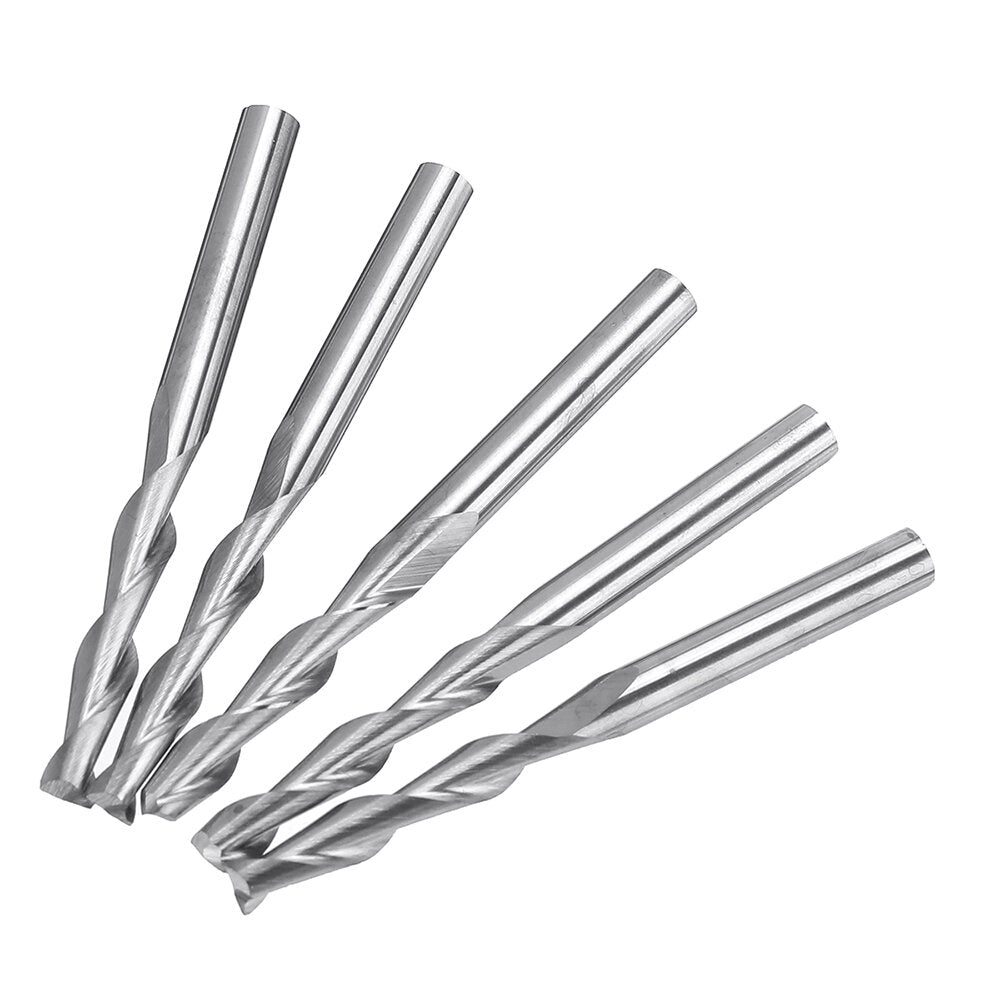 10pcs Milling Cutter 5ps 1.5mm End Mill and 5pcs Double Flutes 3.175x17mm