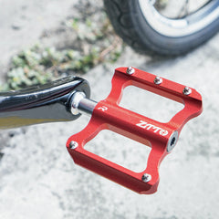 Aluminum Alloy Colorful Ultra-lightweight Anti-slip Durable 1 Pair Bicycle Pedals Mountain Bike Pedals Bike Accessories